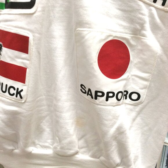 Vintage Olympic Sweatshirt Size XL with Patches - Picture 4 of 5